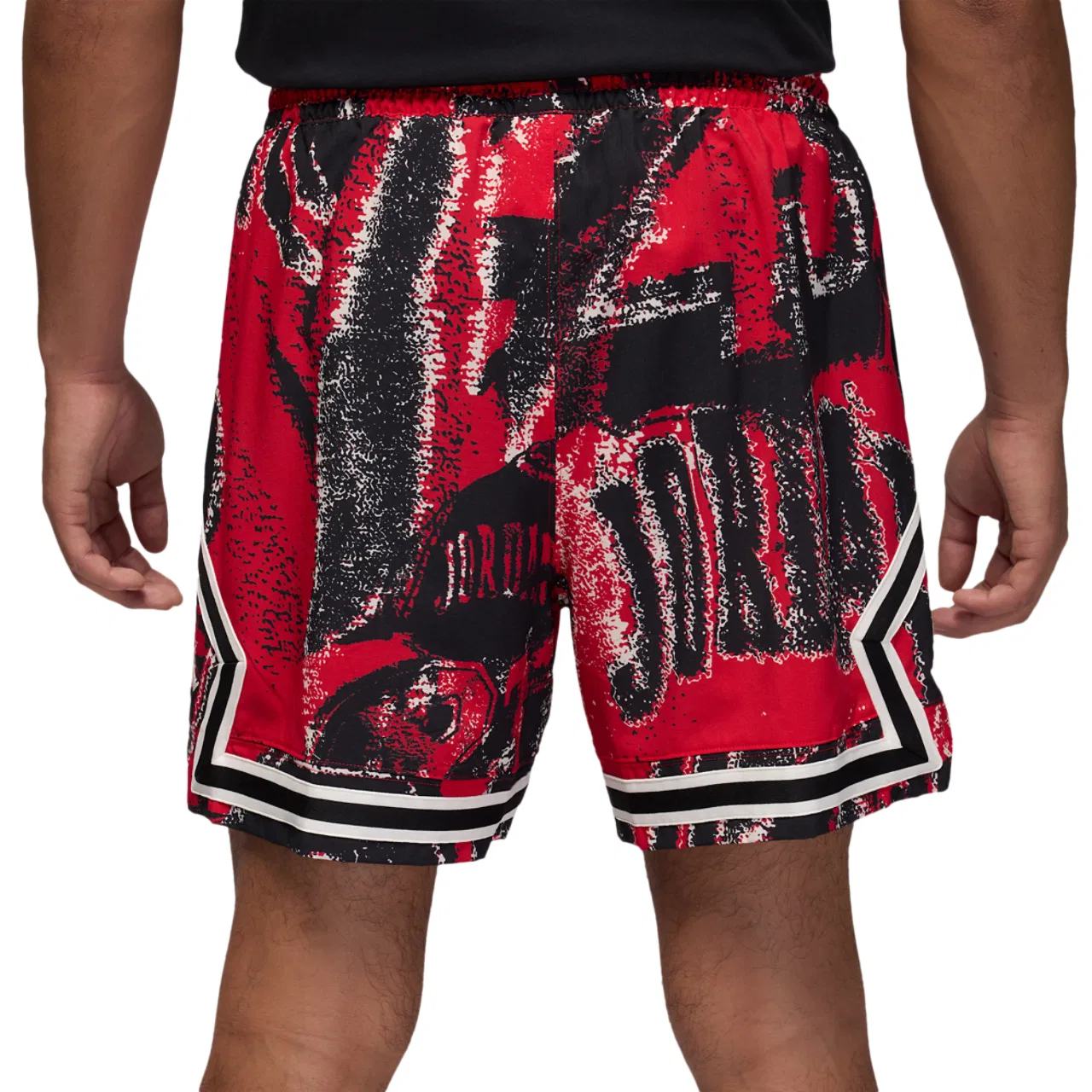 Шорты мужские Diamond Jordan, цвет Black/University Red — фото 2