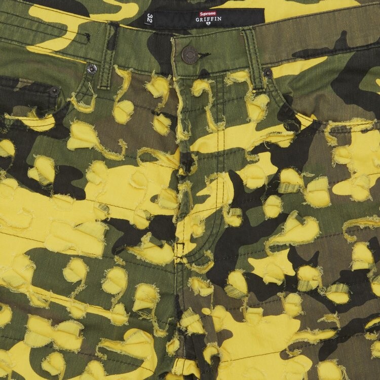 Джинсы Supreme x Griffin 5-Pocket Jean 'Yellow Camo', разноцветный — фото 4
