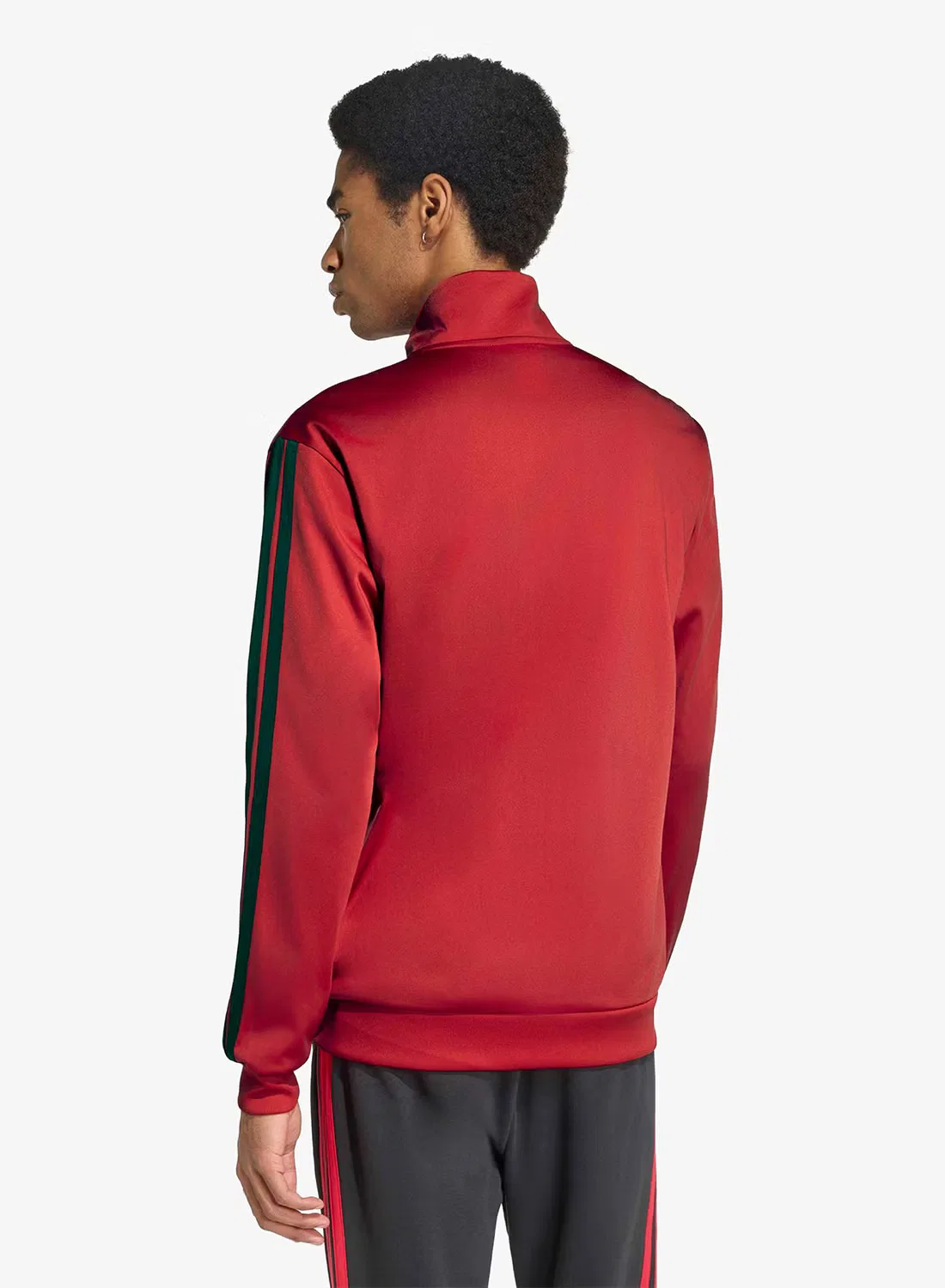 Куртка спортивная с воротником-стойкой Manchester United FC Adidas, track top — фото 2