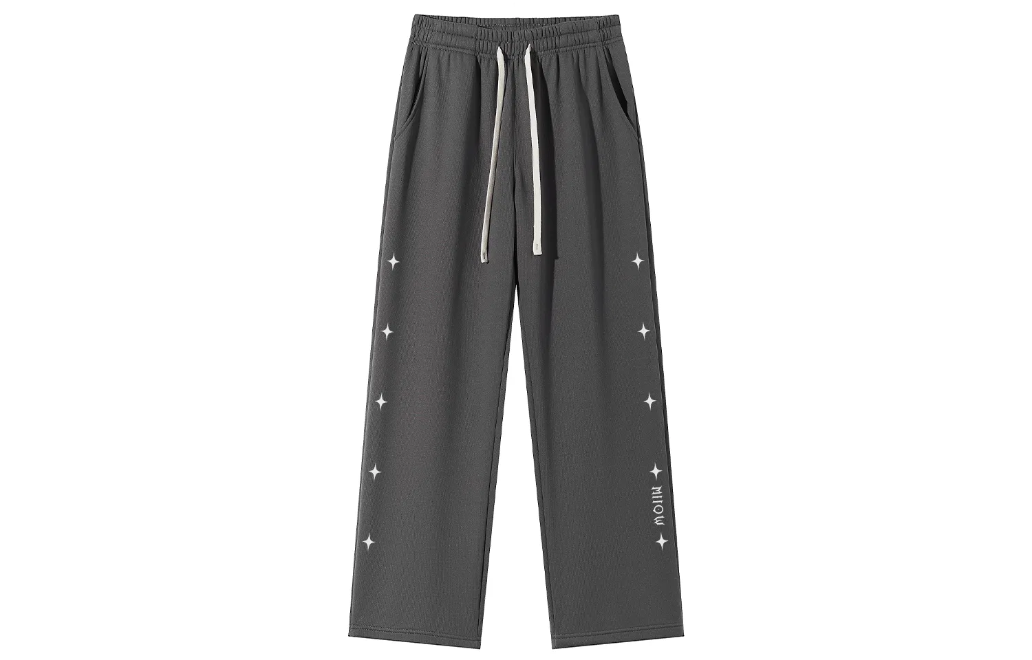 Женские повседневные брюки свободного кроя, с флисовой подкладкой, Dark Gray, MIIOW