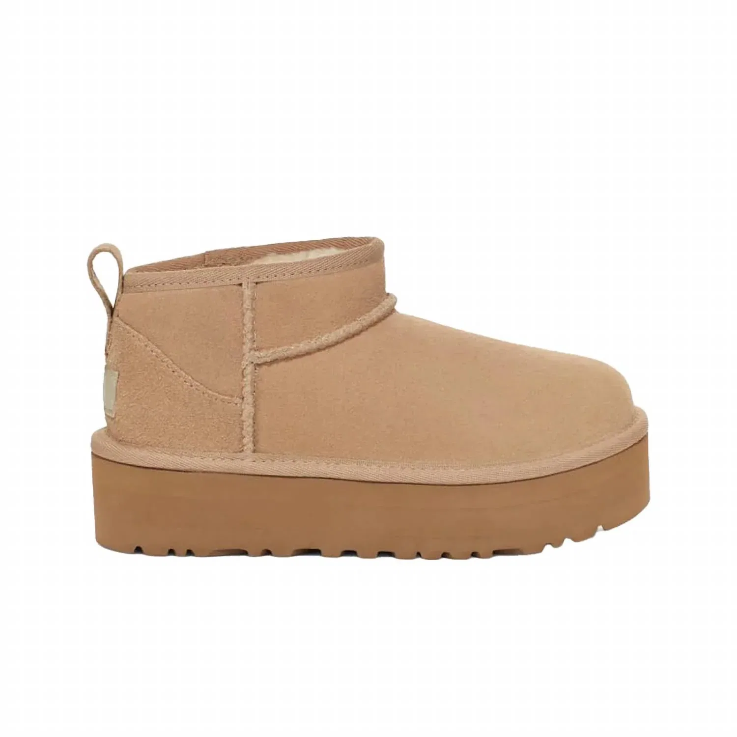 Детские классические ботинки на платформе Ultra Mini с замшевым верхом UGG, Sand