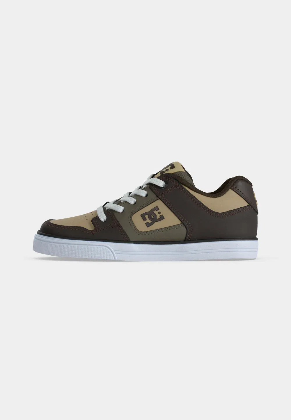 Чисто унисекс - скейтбордистские кроссовки Dc Shoes, Brown/White — фото 2