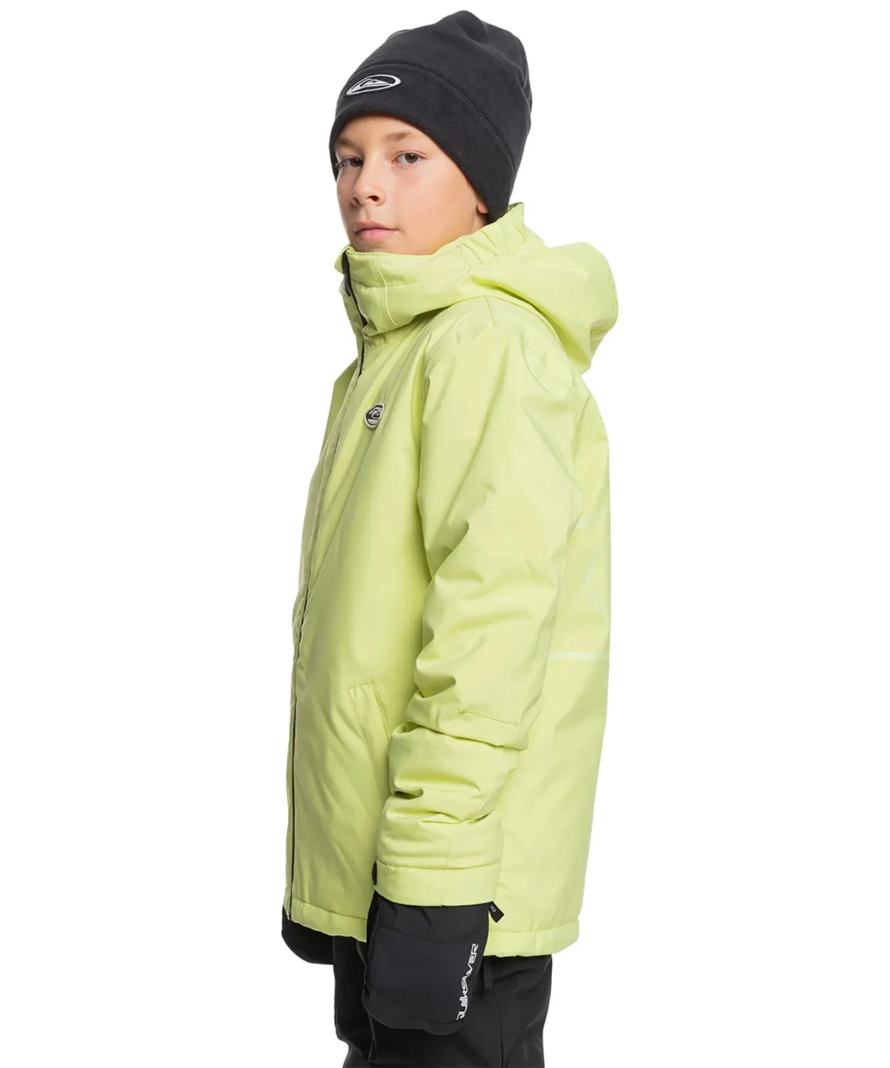 Детская куртка с капюшоном и утеплителем High In The Hood Quiksilver, Yellow — фото 3