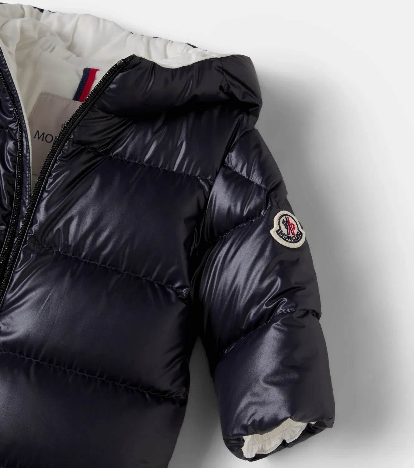 Детский пуховый комбинезон Alanie Moncler Enfant, синий — фото 3