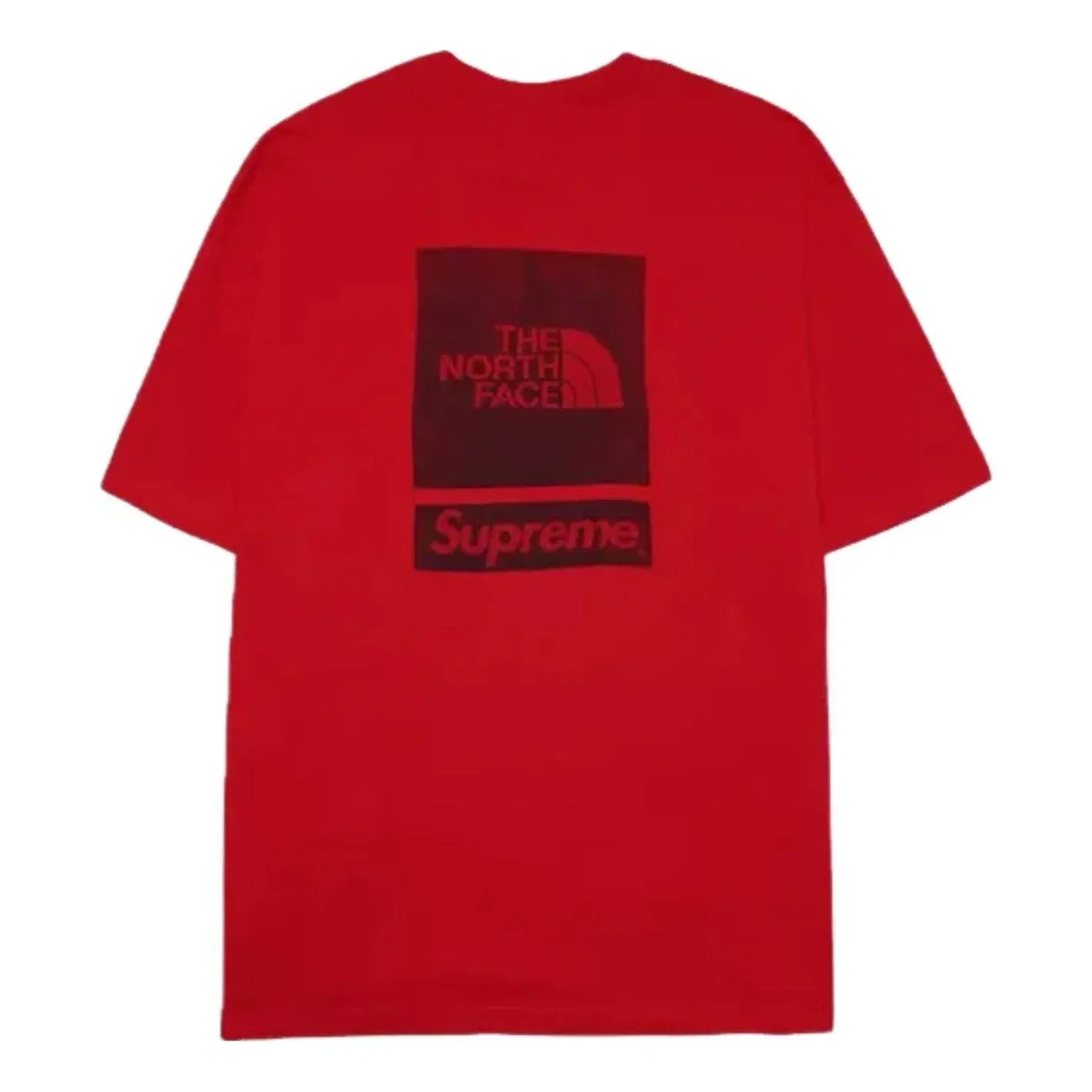 Мужская футболка The North Face S/S T-Shirt 'Red' Supreme, красный