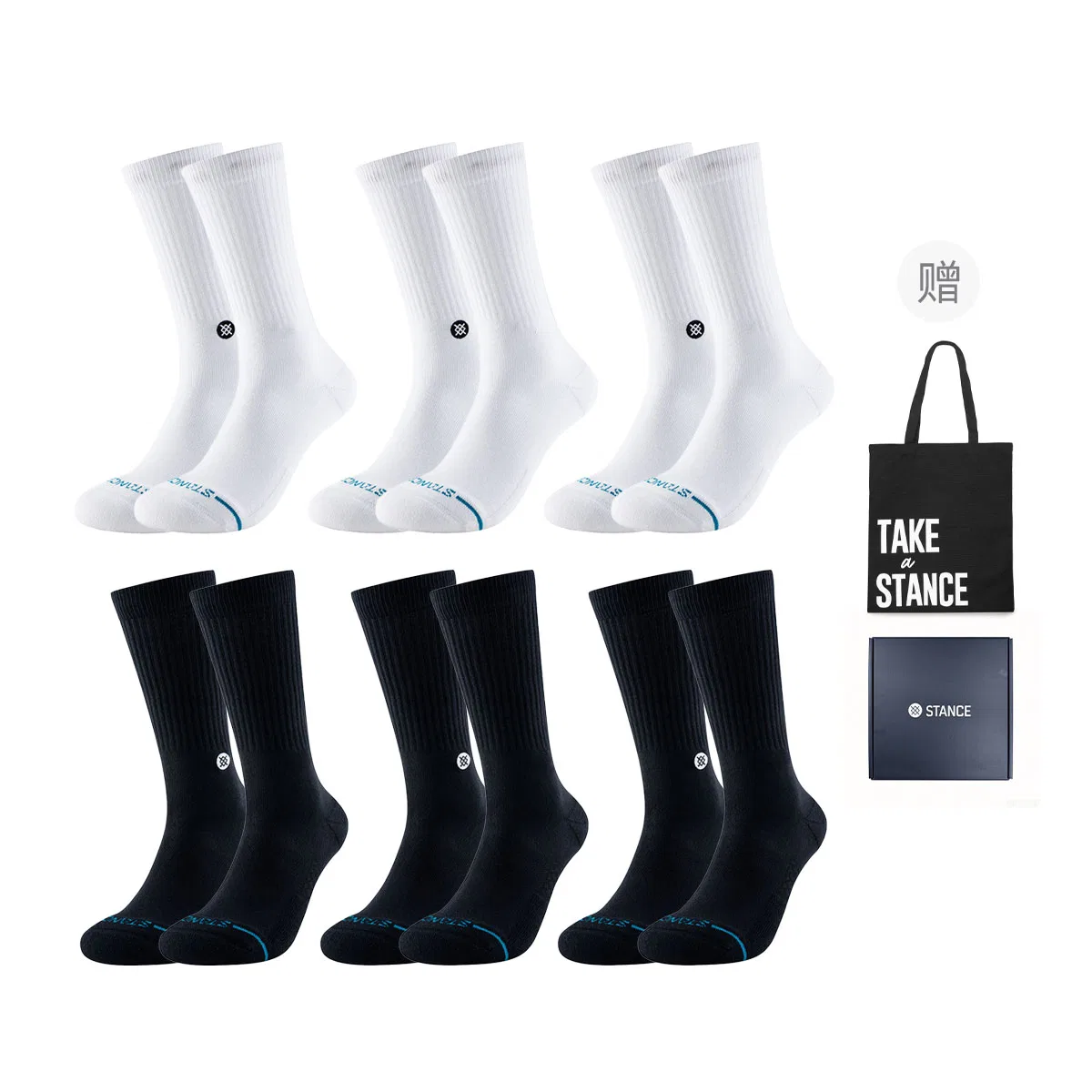Детские носки с низким вырезом, комплект из 3 пар, Stance, White Low Shaft 3 Pack — фото 4