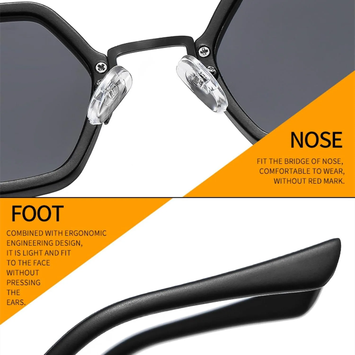 

Солнцезащитные очки с защитой от УФ-излучения UV400 | Женские, с прозрачными линзами Ocean | Мужские | Для занятий спортом на открытом воздухе AHSGDVC, 10