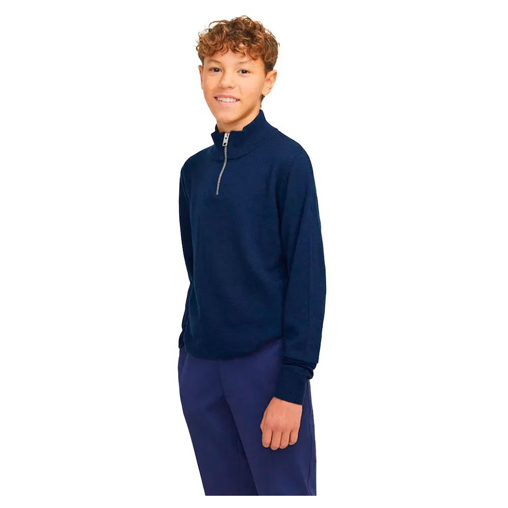 Свитер с полузастежкой Emil Jack & Jones, синий