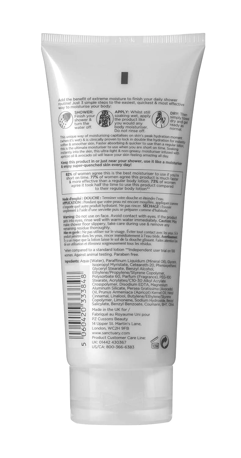 Лосьон для тела Wet Skin Moisture Miracle, SANCTUARY, 200 мл — фото 2