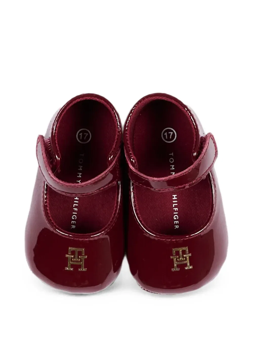 Балетки с логотипом на липучке Tommy Hilfiger Junior, красный — фото 4