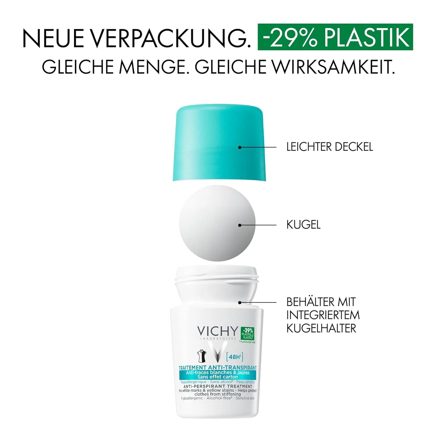 Дезодорант-антиперспирант VICHY Anti-Stain 48h, 300 мл — фото 4