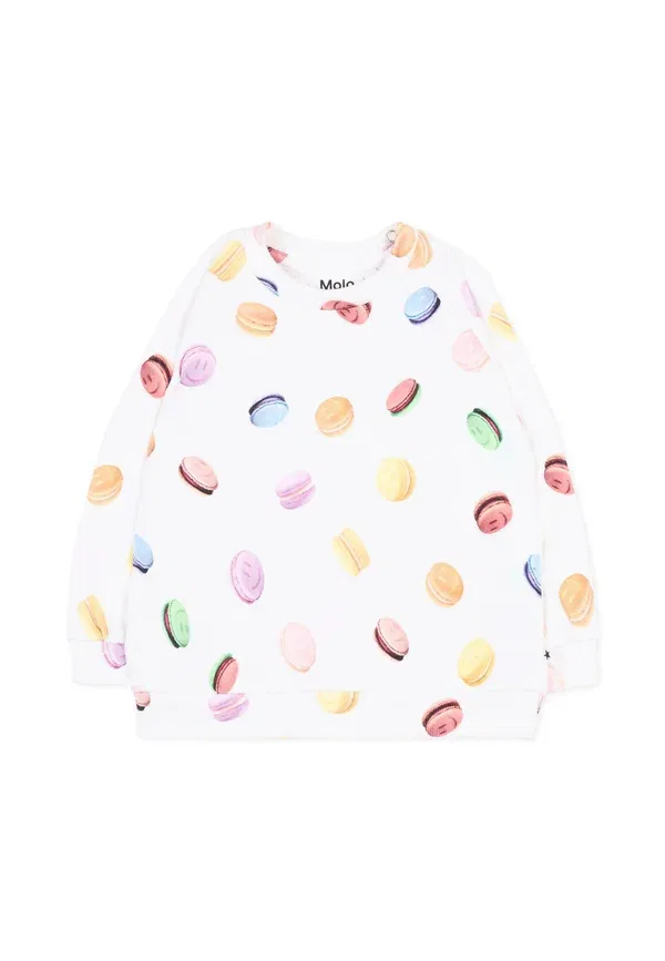 Свитшот с принтом Smiley Molo, white, белый