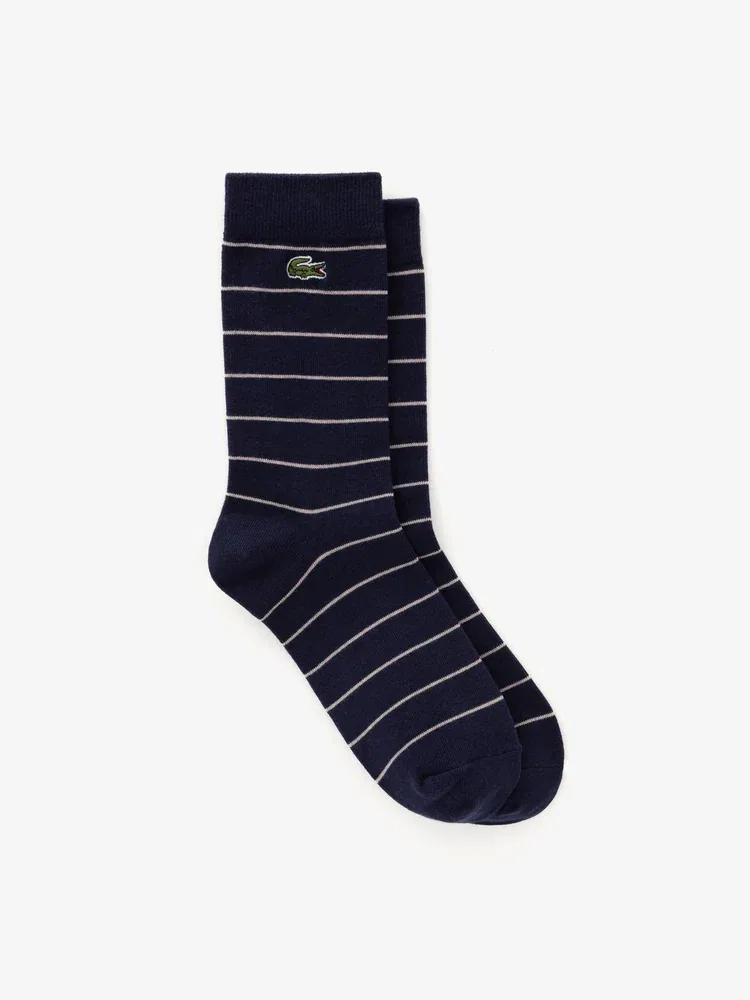 Носки мужские с рисунком LACOSTE 3P, Navy — фото 2