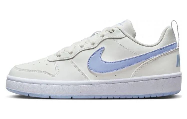 Детские кроссовки с кожаным верхом Nike Court Borough Low Recraft GS, Peak White/Joy Diamond Blue — фото 3