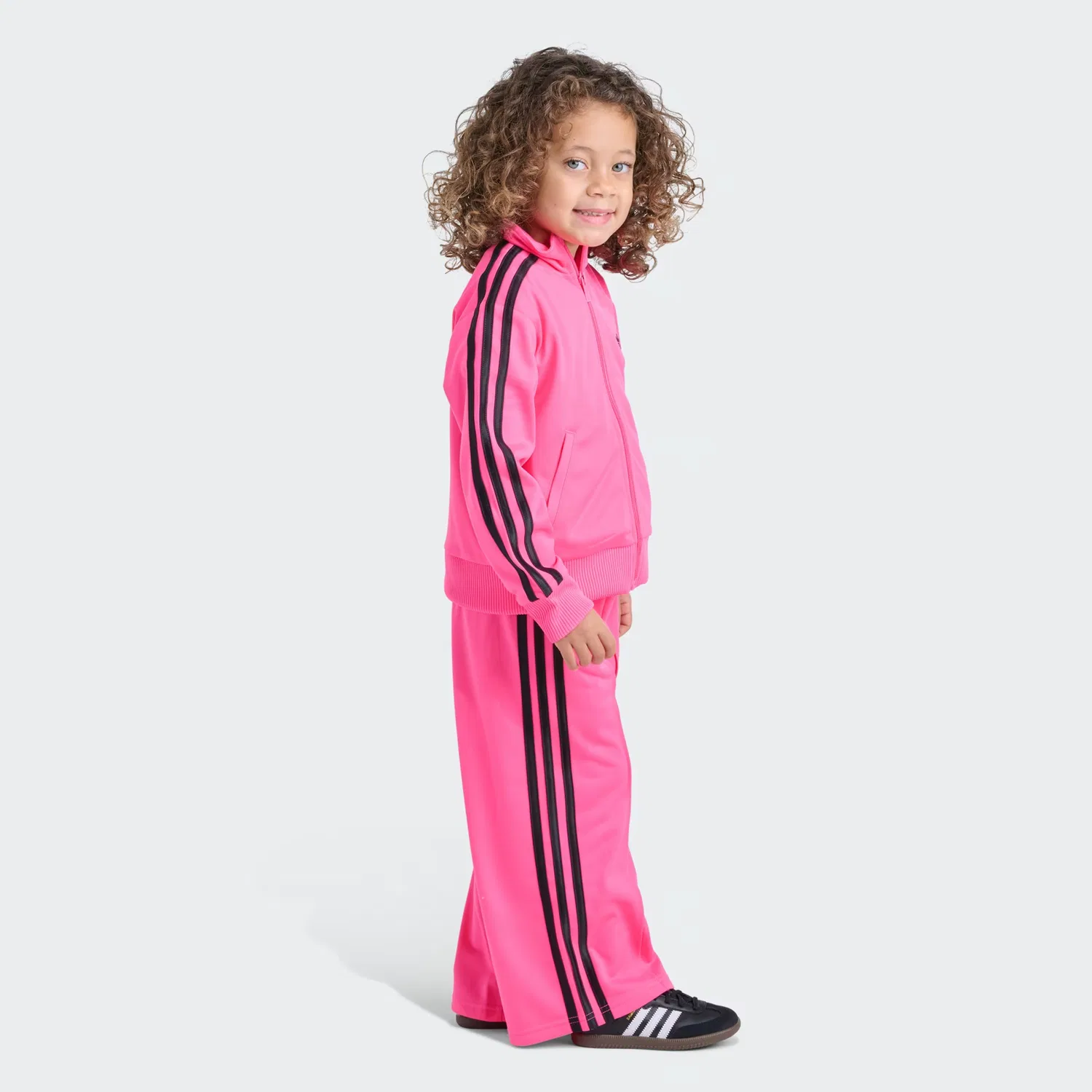 Детский спортивный костюм из 2 предметов с длинным рукавом Firebird Adidas Originals, Lucid Pink — фото 2