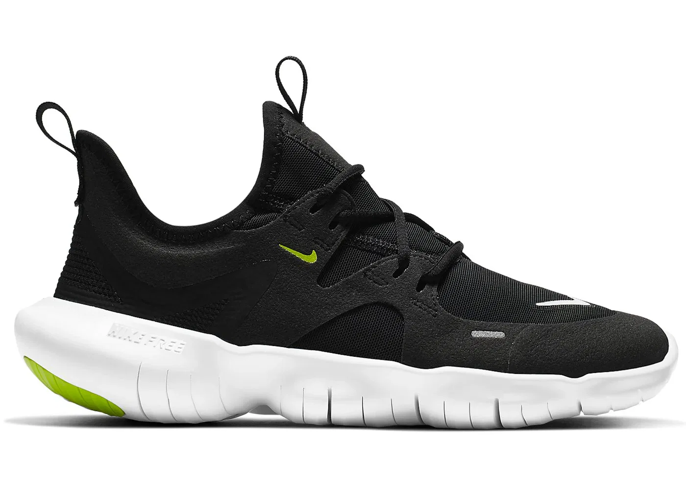 Детские кроссовки Lifestyle Nike Free RN 5.0 Nike, Black/Anthracite/Volt/White