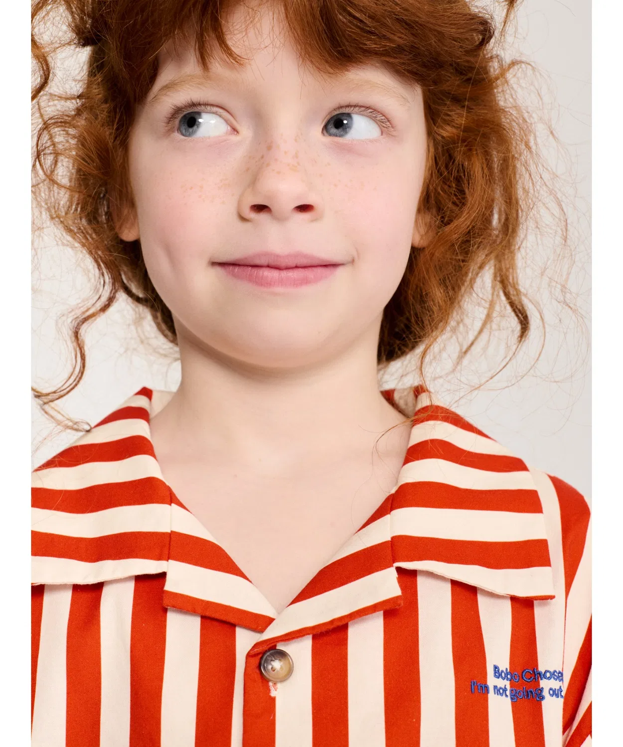Детский комплект пижамы с принтом в полоску BOBO CHOSES Red Bold Stripe, Красный — фото 4