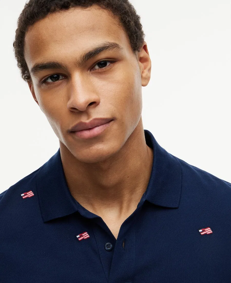 Поло с вышивкой Critter Tommy Hilfiger, Carbon Navy — фото 3