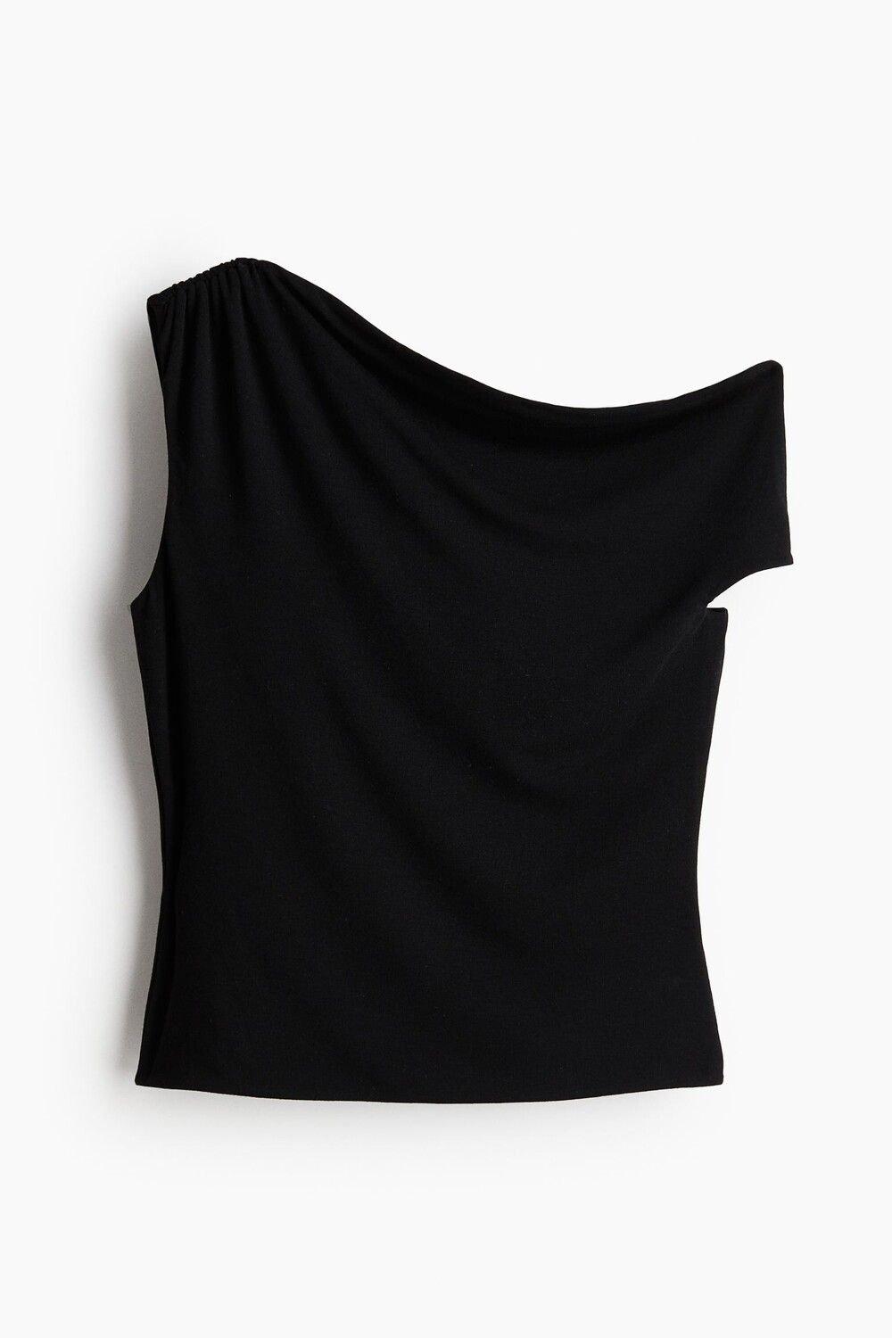 

Топ H&M Twist-detail One-shoulder, черный