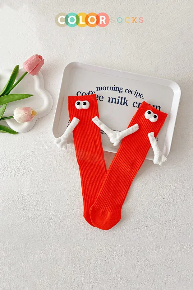 Детские носки с магнитным креплением Color Socks, Red