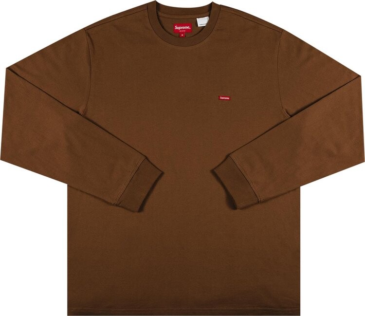 

Лонгслив Supreme Small Box Long-Sleeve Tee 'Brown', коричневый