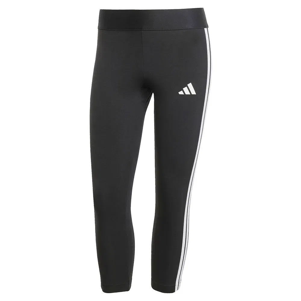 Леггинсы 3/4 Adidas 3 Stripes Adidas, черный — фото 3