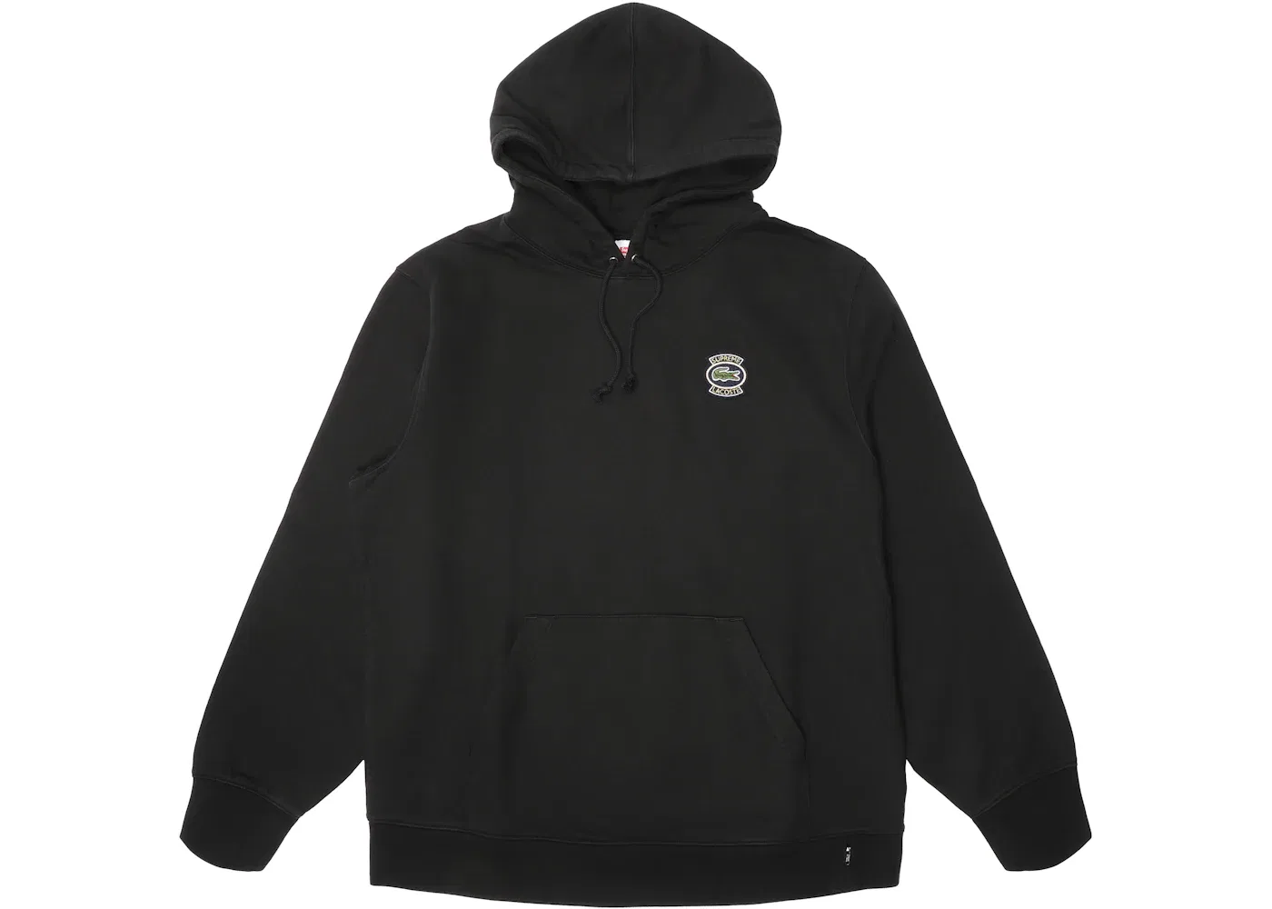Мужская худи с принтом Supreme LACOSTE Hooded Sweatshirt, Black
