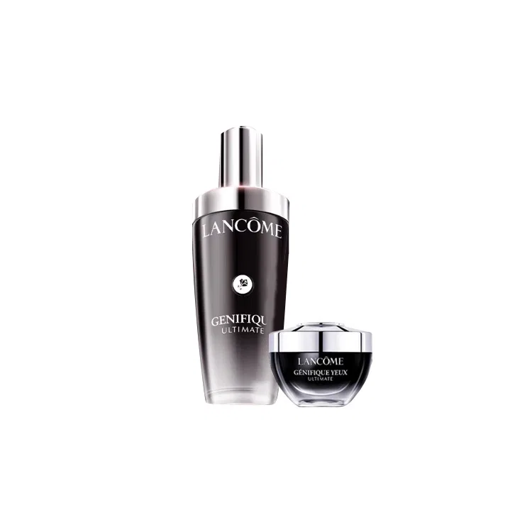 Набор для ухода за кожей с сывороткой и кремом для глаз, Super Repair Small Black Bottle, LANCOME, Black