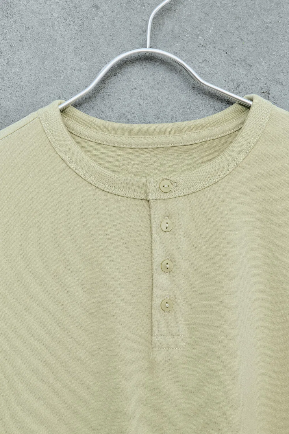 STORIESZ - Футболка Henley из плотной ткани ZARA, Light Green — фото 3