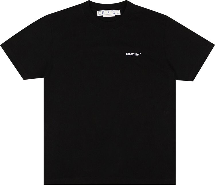 

Футболка Off-White Bricks Slim T-Shirt 'Black/White', черный