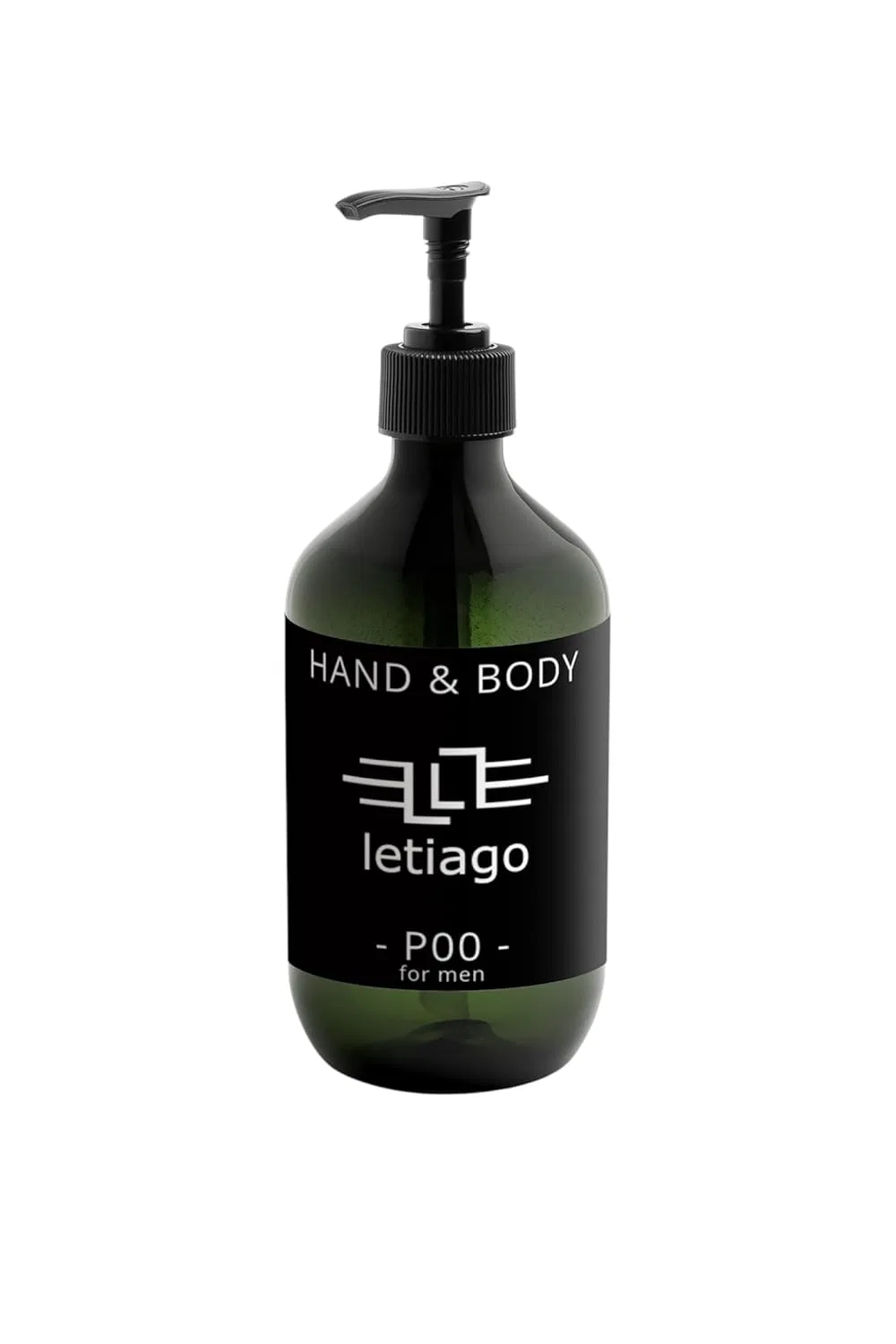 Гель для душа и рук Ginger & Smoky Cardamom, letiago, 490 мл, Black