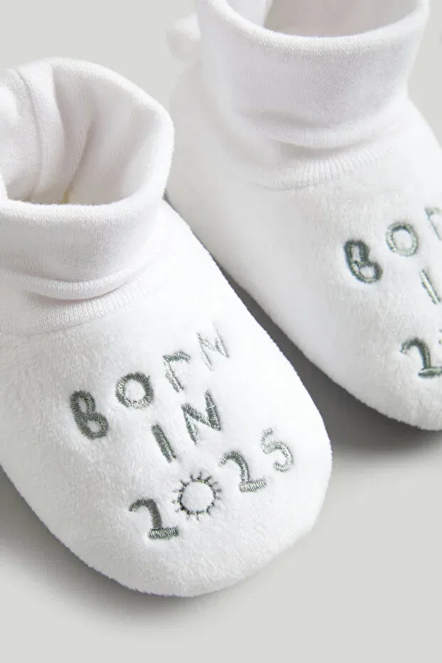 Детские пинетки для новорожденных Mothercare, White — фото 4