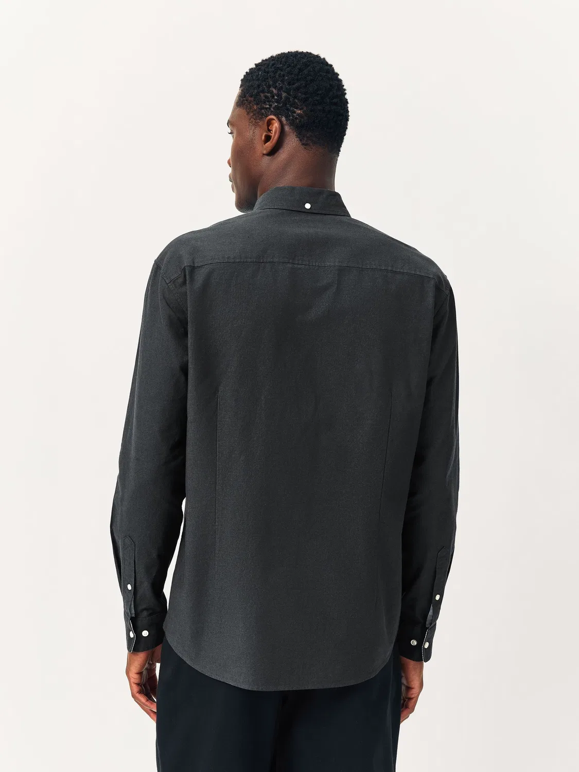 Рубашка оксфордская, Slim Fit, Charcoal Grey Next — фото 3