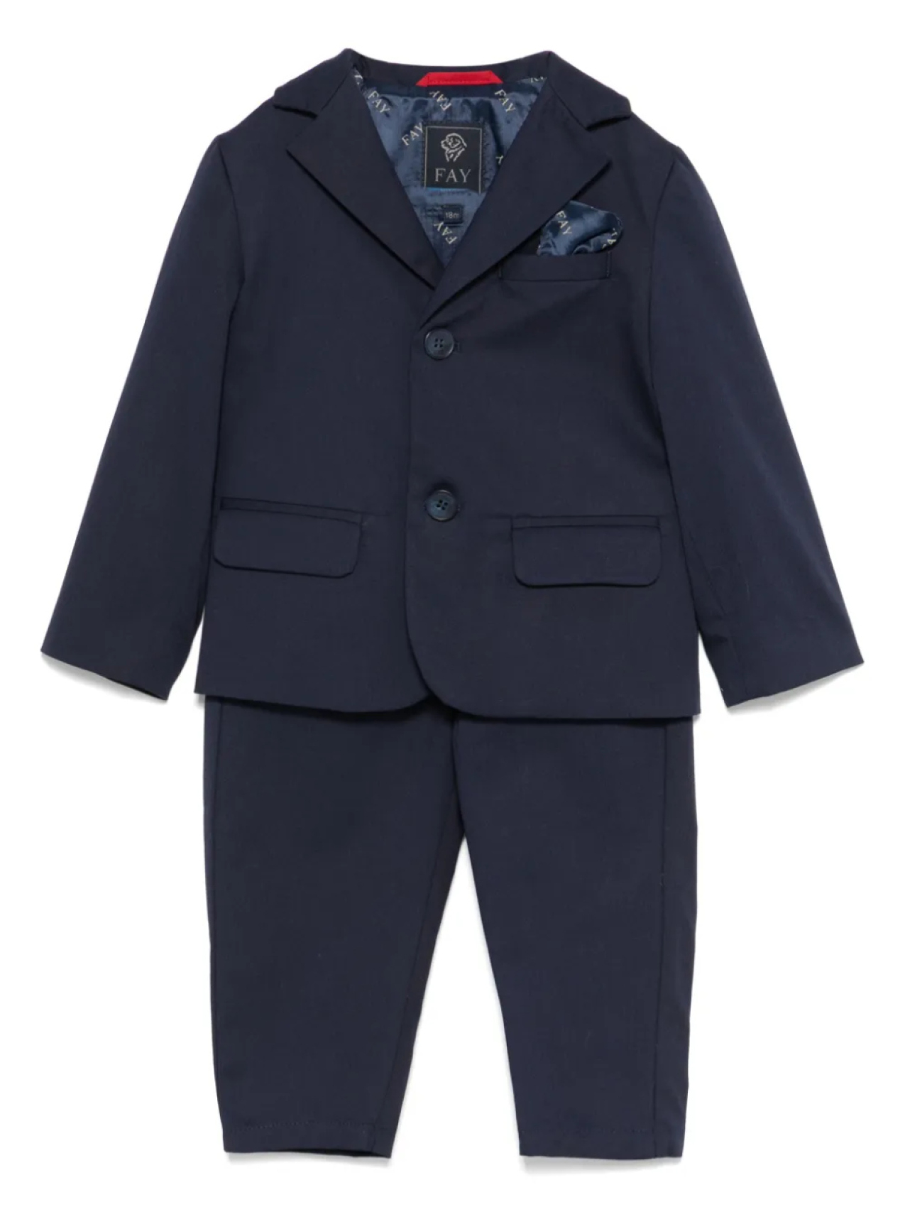 

Однобортный костюм Fay Kids, синий