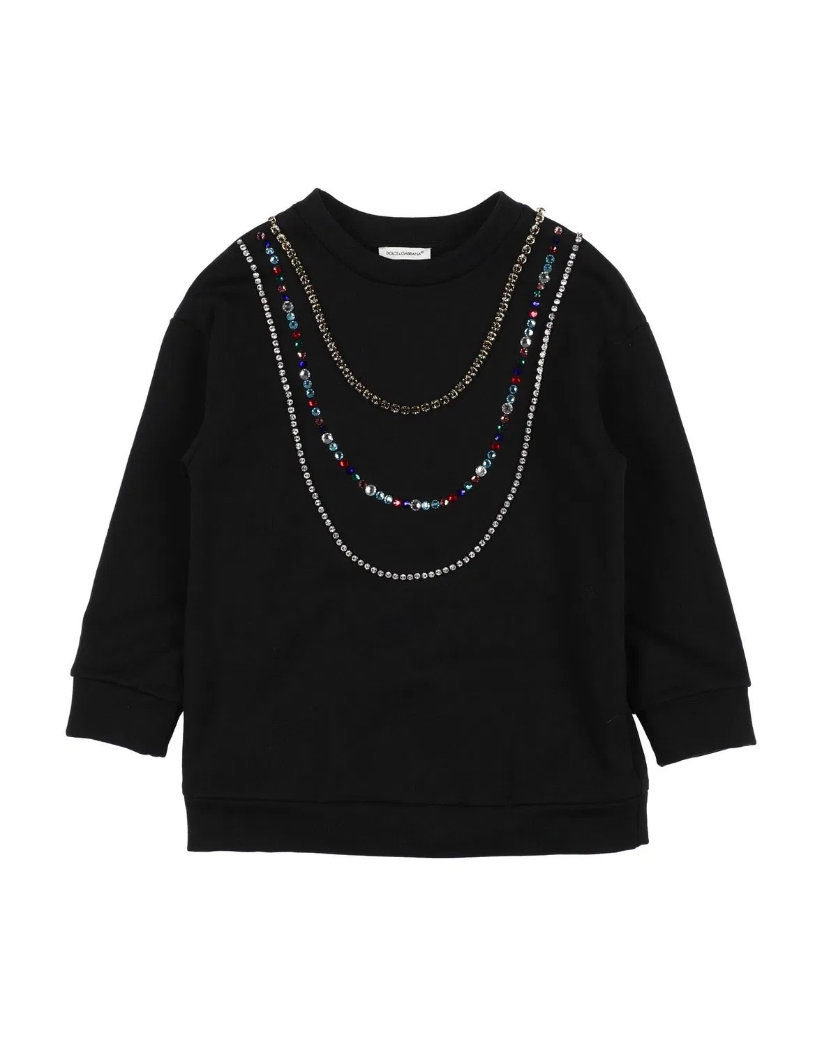 Детское платье для девочек из французского террия Dolce&Gabbana, черный