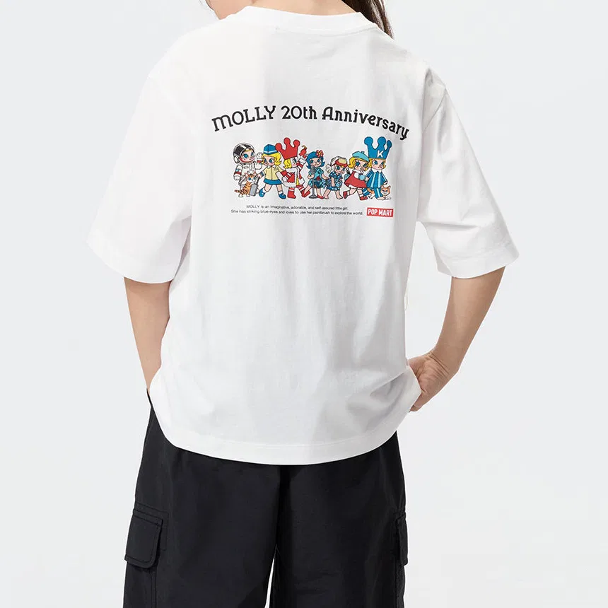 Футболка для детей с принтом POP MART, UNIQLO, White — фото 3
