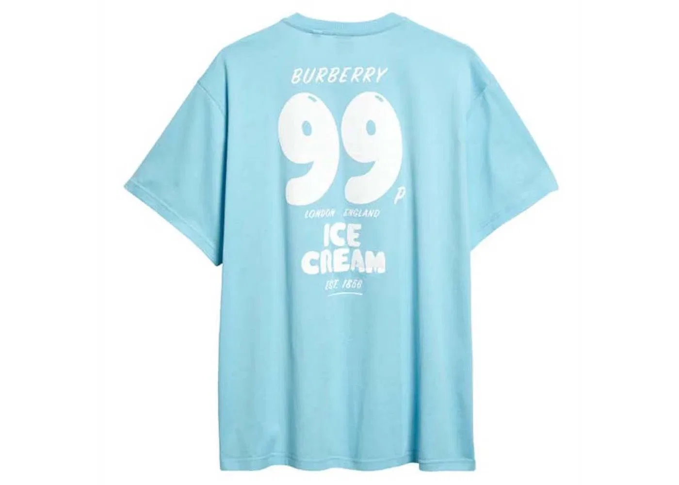 Мужская футболка с принтом Burberry T-Shirt, Baby Blue — фото 2