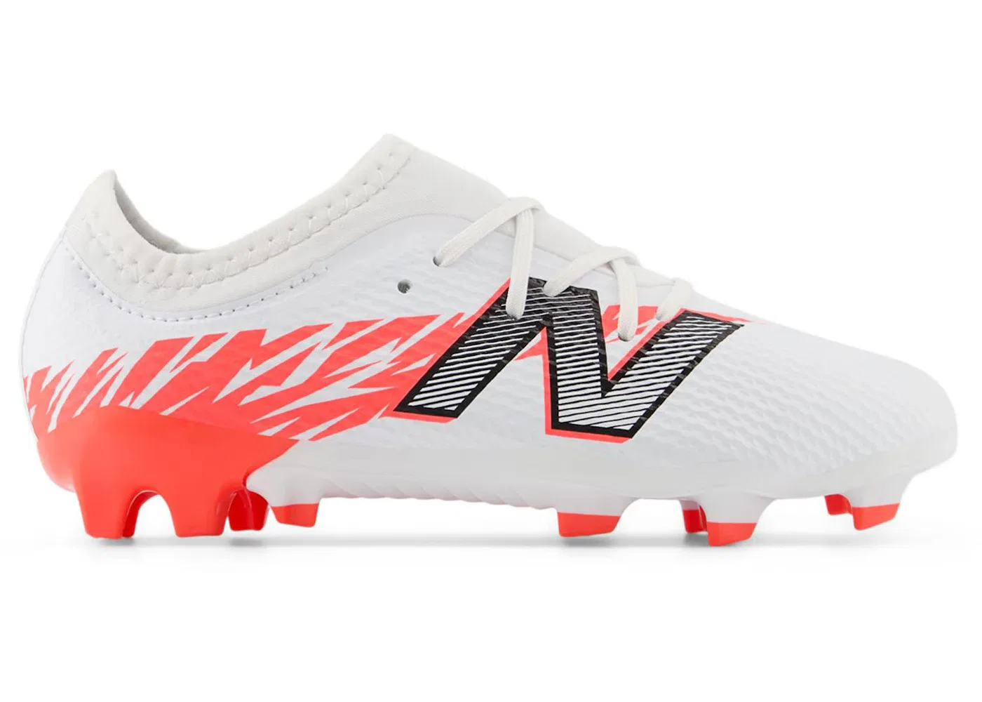 Детские бутсы с длинным рукавом Furon V8 Team Junior FG New Balance, White/Energy Red/Black
