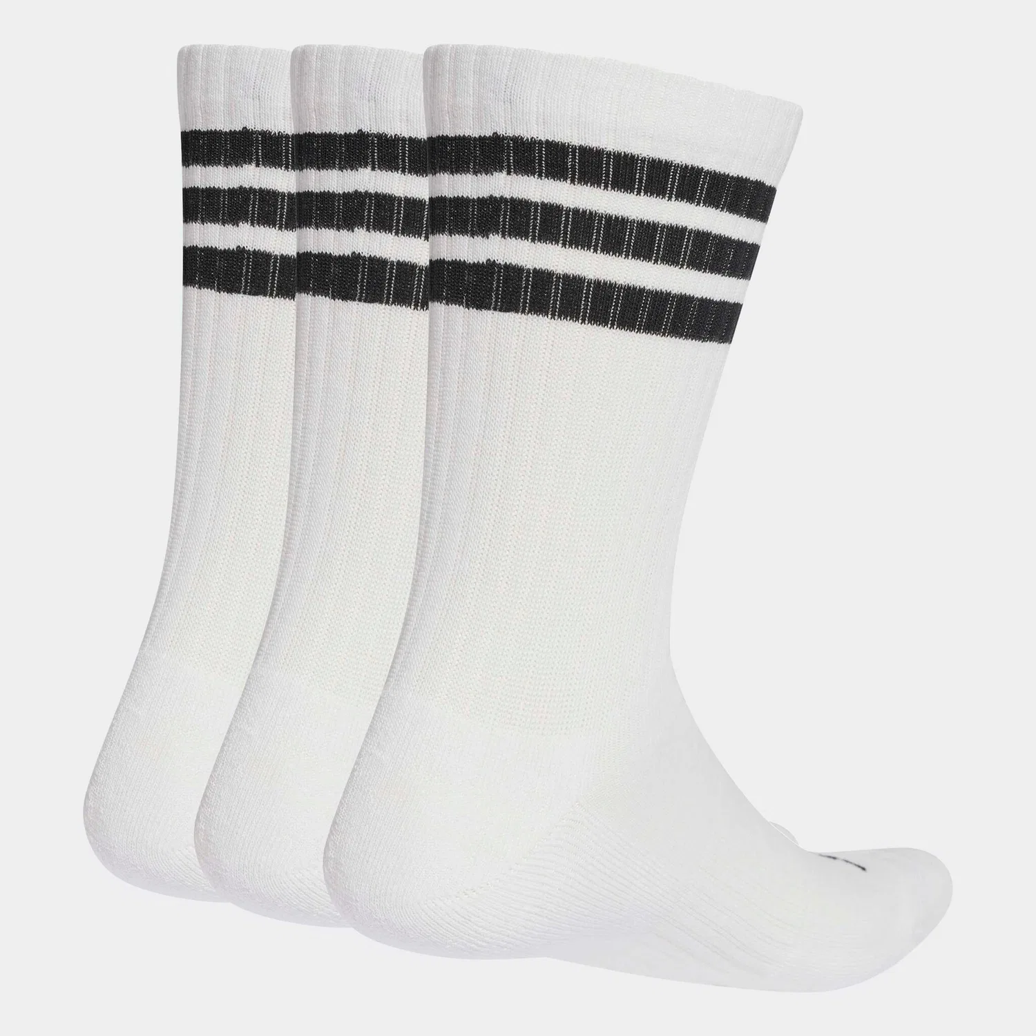 Женские носки с тремя полосками с мягкой подкладкой Adidas Performance, White/Black/Black — фото 2