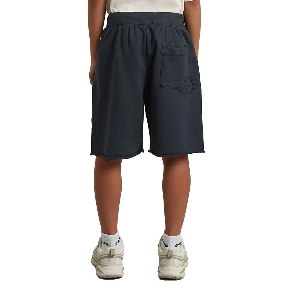 Детские шорты из футера с эластичным поясом Basic Coll Shorts G-Star, Grey — фото 2