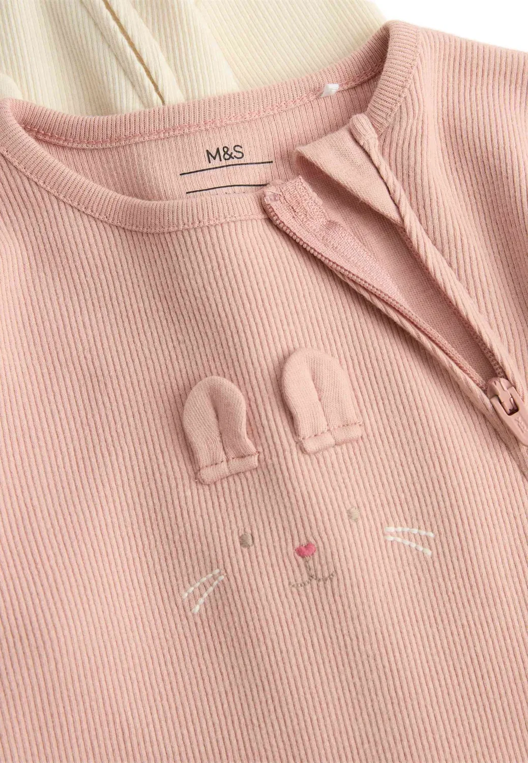 2 зайчика в пижамном комплекте Marks & Spencer, Light Pink — фото 2