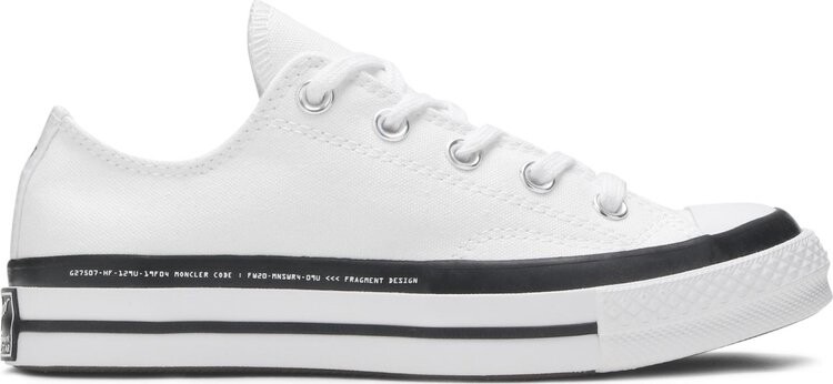 

Кроссовки Converse Fragment Design x Moncler x Chuck 70 Low White, белый, Белый;серый, Кроссовки Converse Fragment Design x Moncler x Chuck 70 Low White, белый