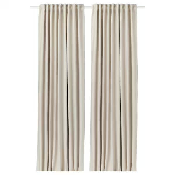 

Шторы частично затемняющие Ikea Vilborg, 2 штуки, 145x300 см, бежевый