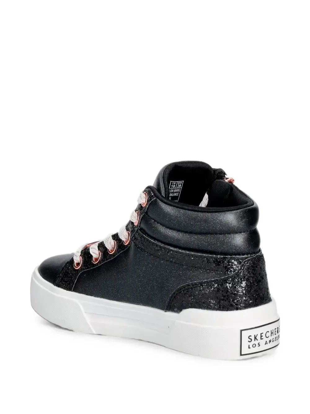Кроссовки Aura Lx с эффектом глиттера и жемчужной отделкой Skechers, черный — фото 3