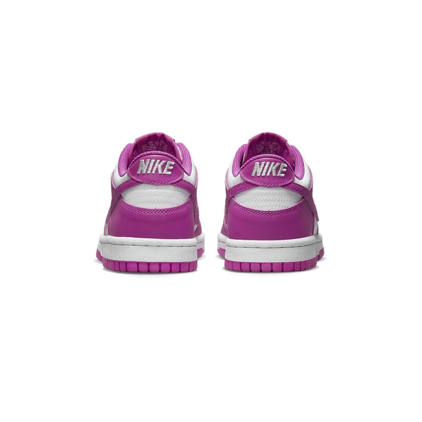 Детские кроссовки для мальчиков с закрытым носком Dunk NIKE, White Active Fuchsia — фото 4