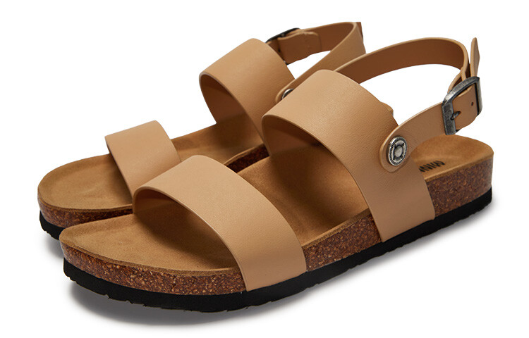 Пляжные сандалии женские абрикосовые Minnetonka, цвет Apricot — фото 4