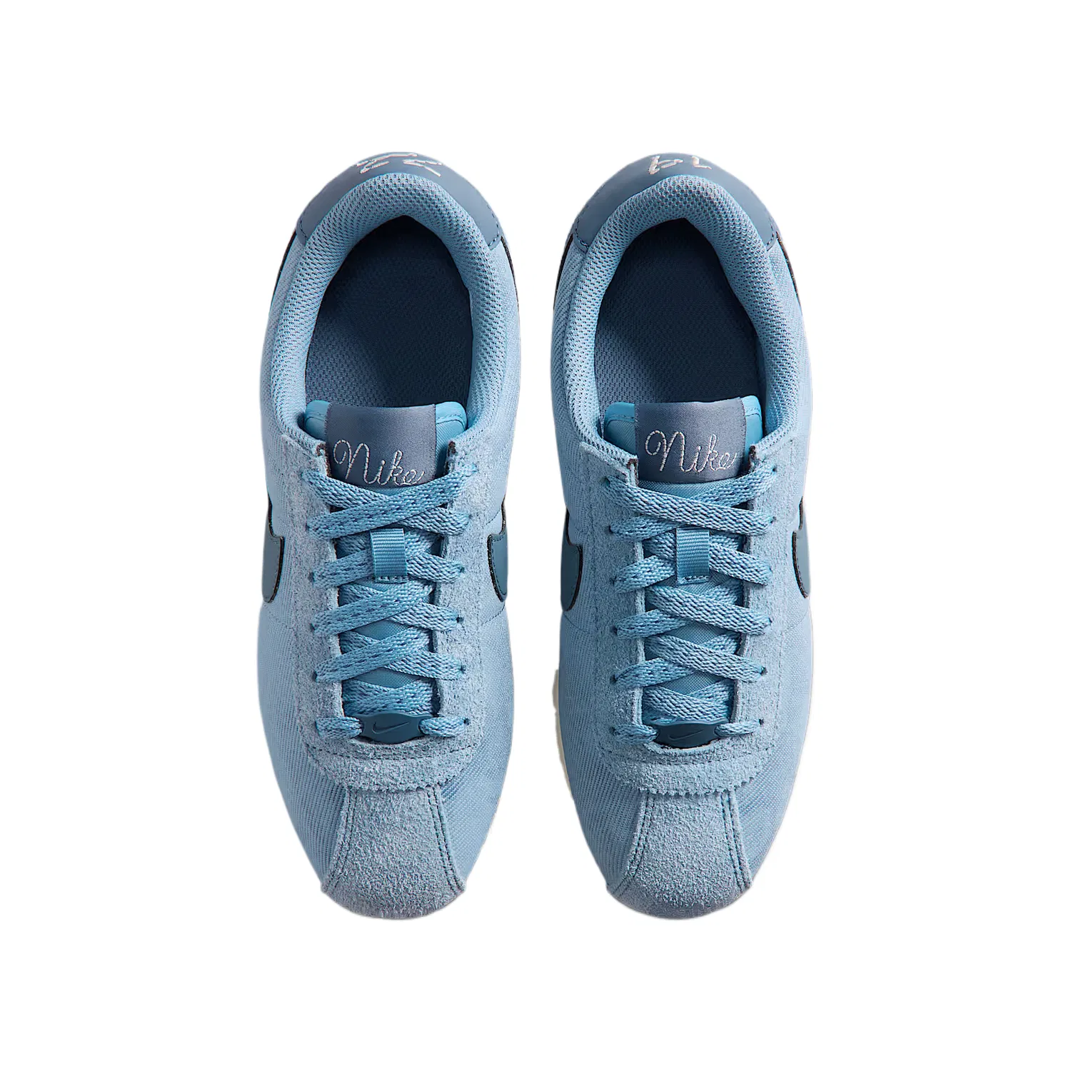 Кроссовки детские Cortez SE Leather Cushioning Low top Nike, Work Blue/Sail White/Diffused Blue — фото 4