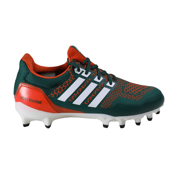 

Бутсы adidas UltraBoost Cleat 'Miami Hurricanes' PE, зеленый