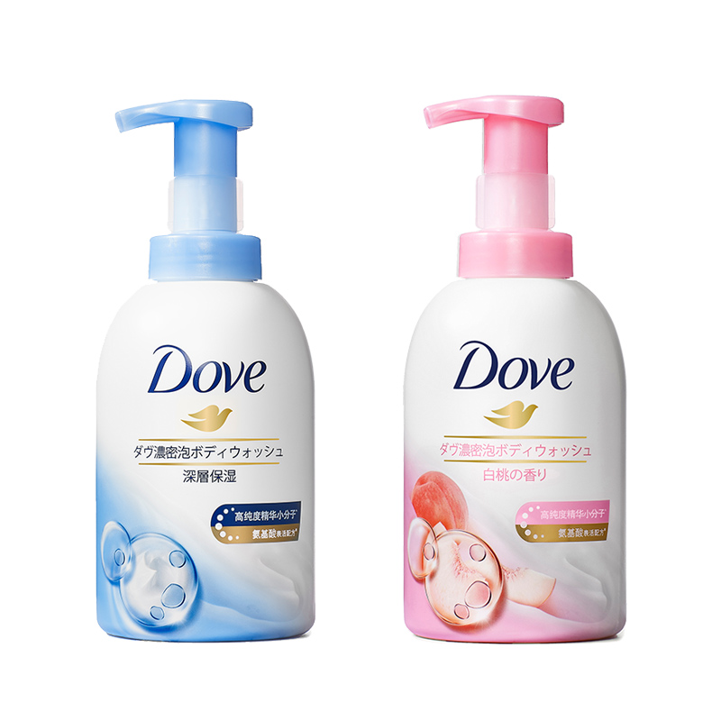 

Dove Гель для душа Bubbles Deep+White Peach+Cherry Blossom очищающий увлажняющий питательный 400мл*2/400мл*3