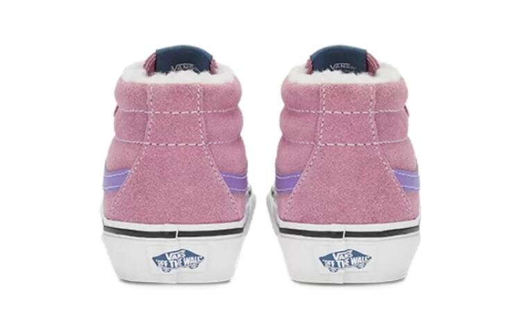 Детские кроссовки для скейтбординга Vans SK8 MID BP, Pink — фото 4